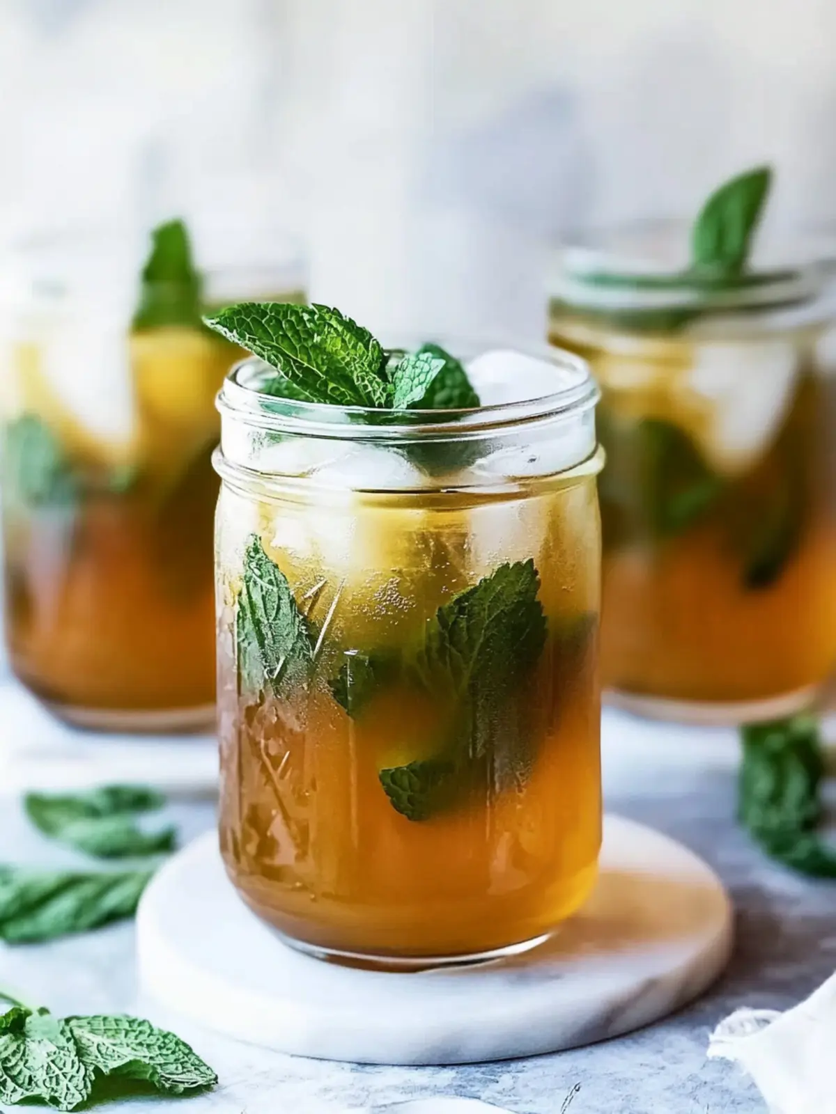 Honey Mint Green Iced Tea
