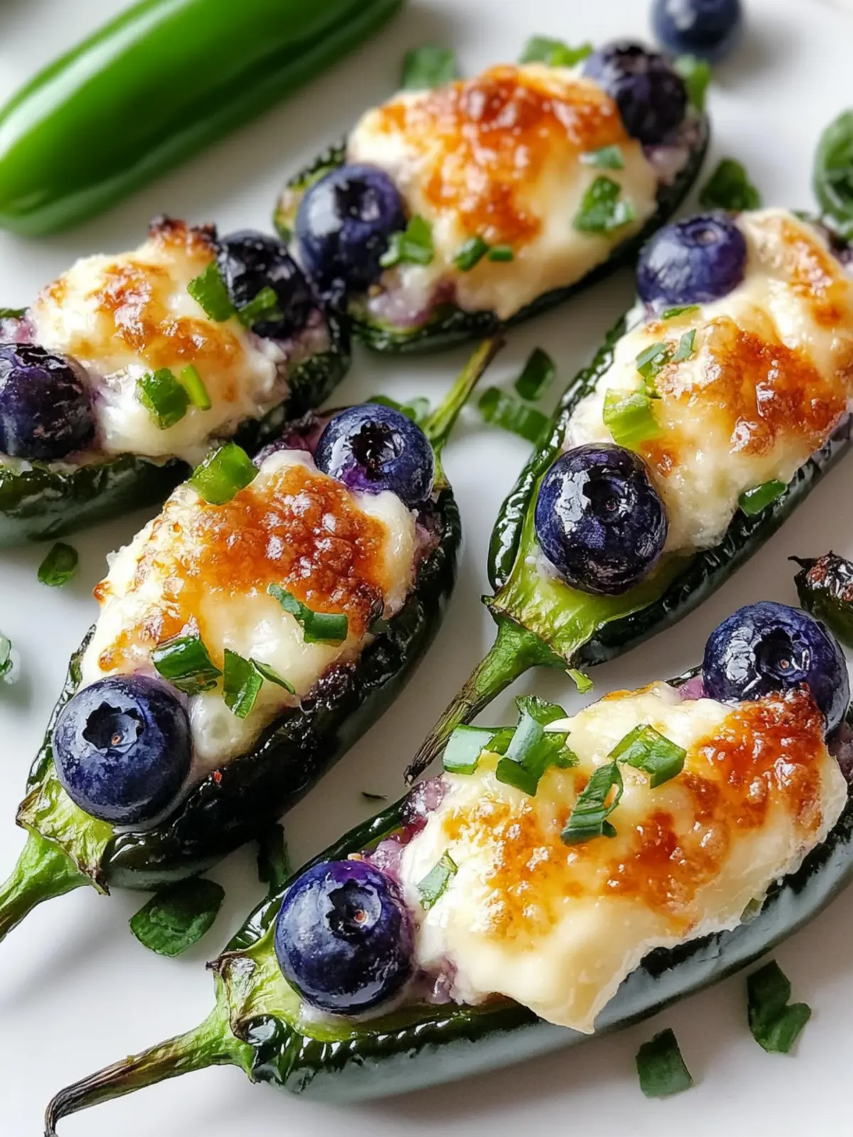 Blueberry Brie Jalapeño Poppers