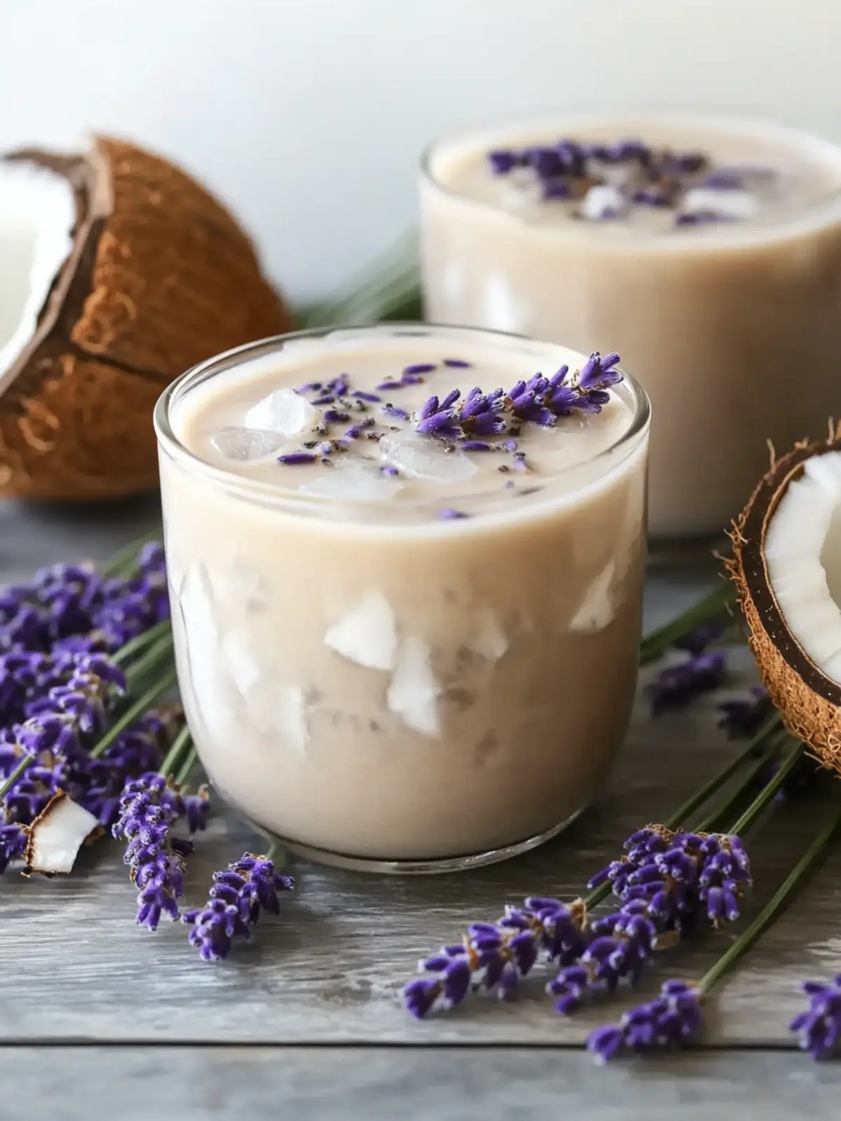 Lavender Coconut Iced Latte