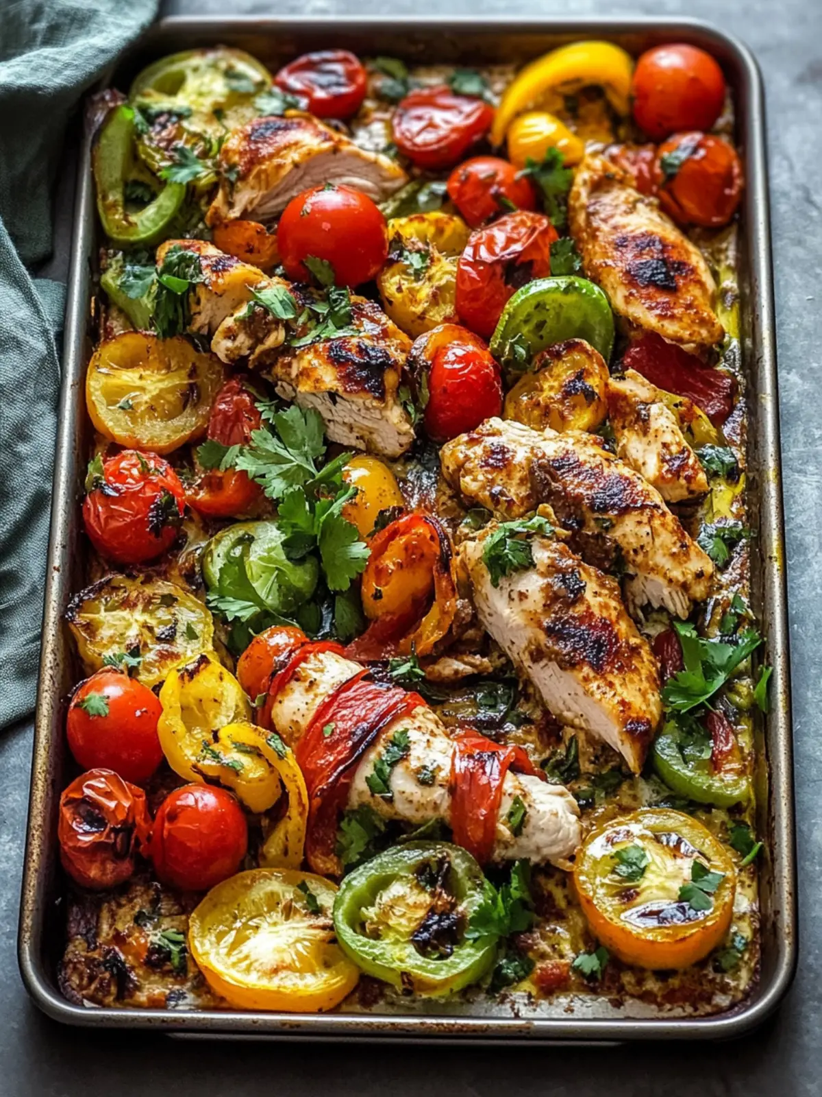 Chicken Shawarma Sheet-pan Dinner