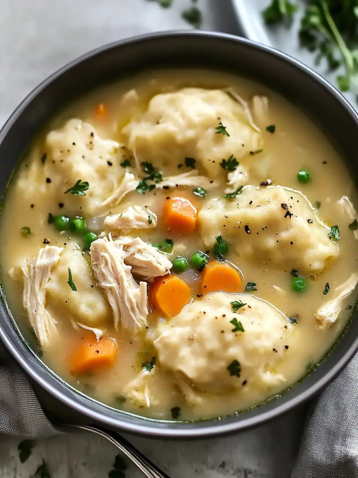 Crockpot Chicken Dumpling Soup
