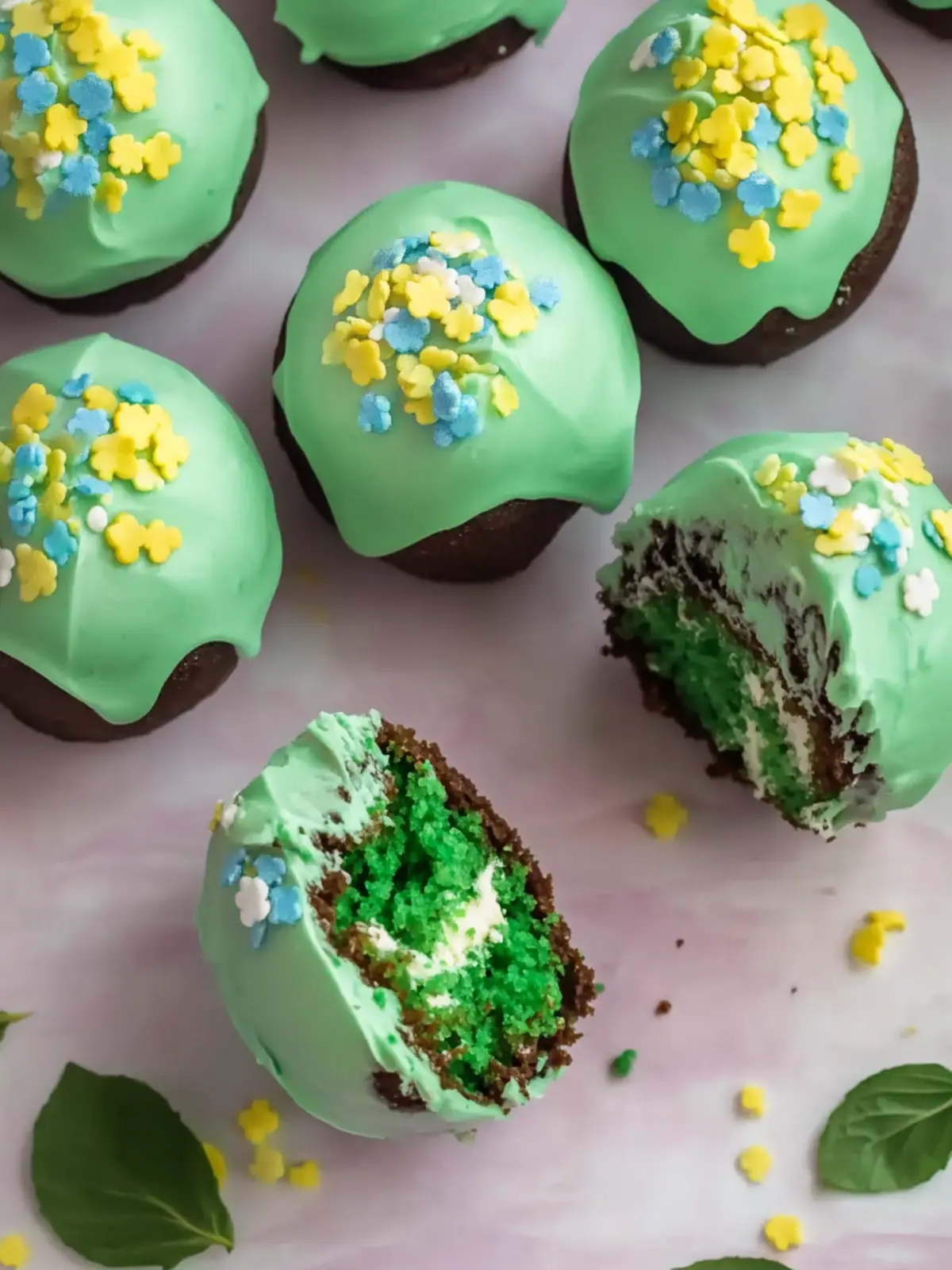 Earth Day Cake Bites