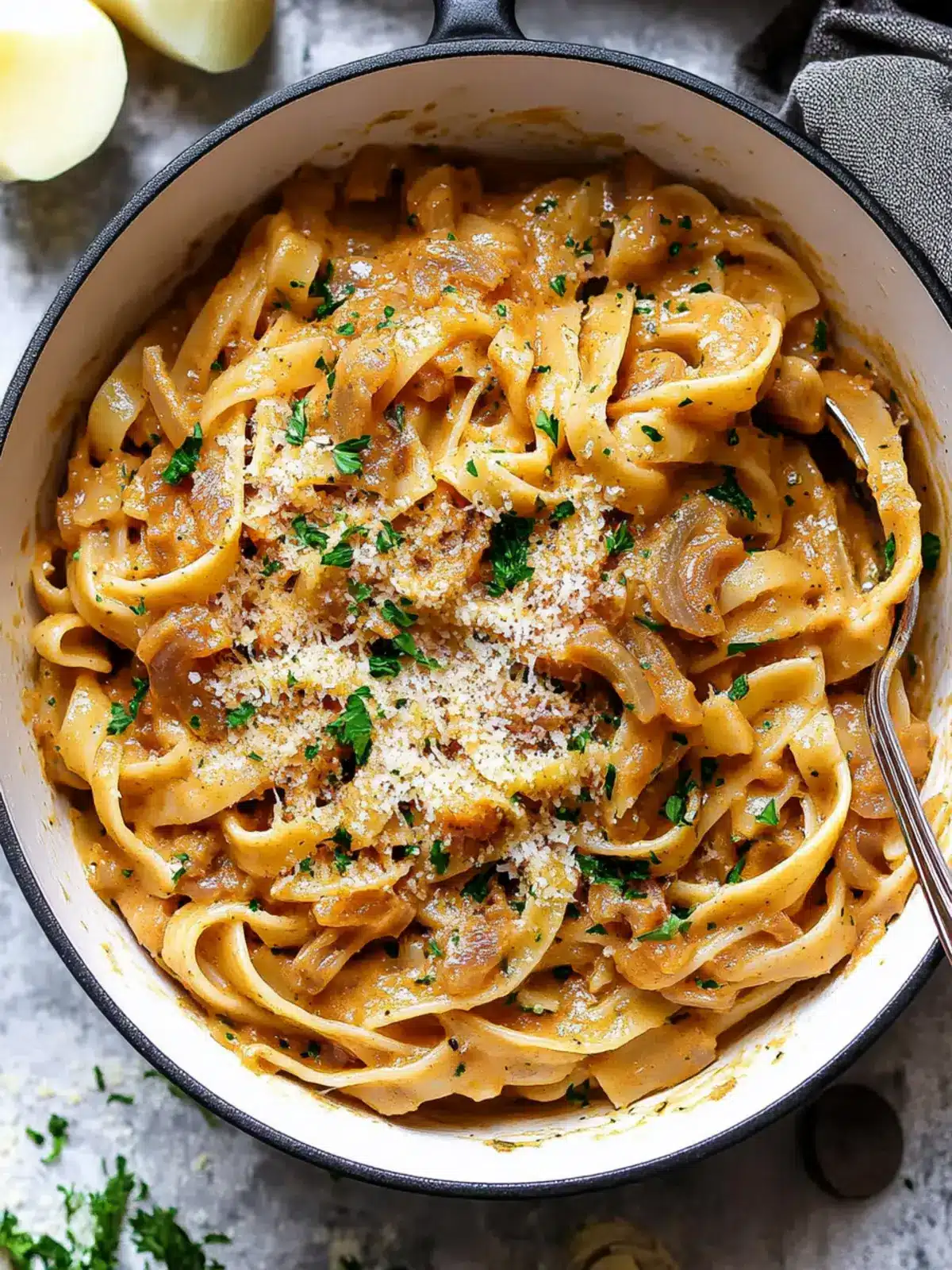 One Pot French Onion Pasta