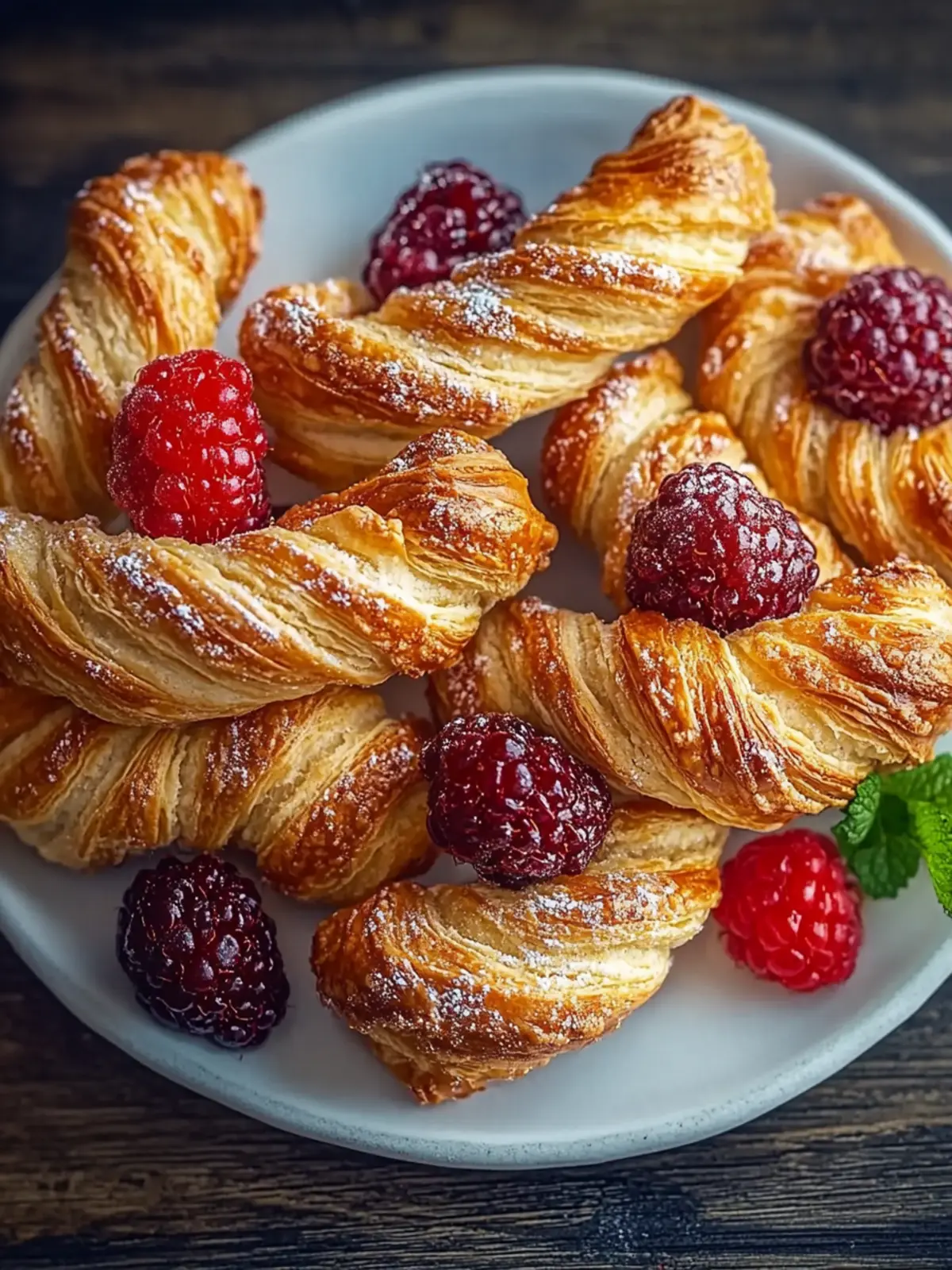Berry Puff Twists