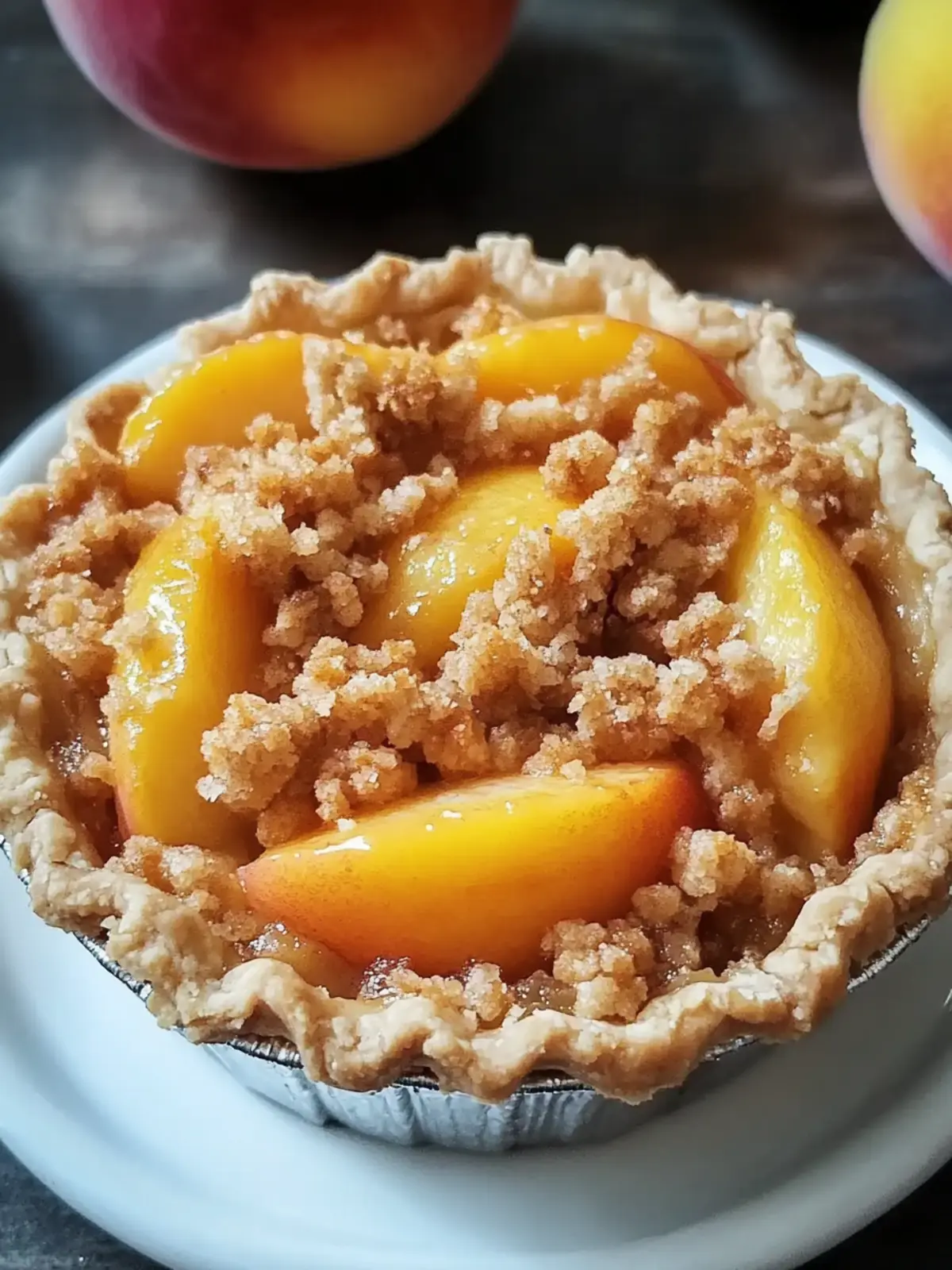 Crumble Mini Peach Pie