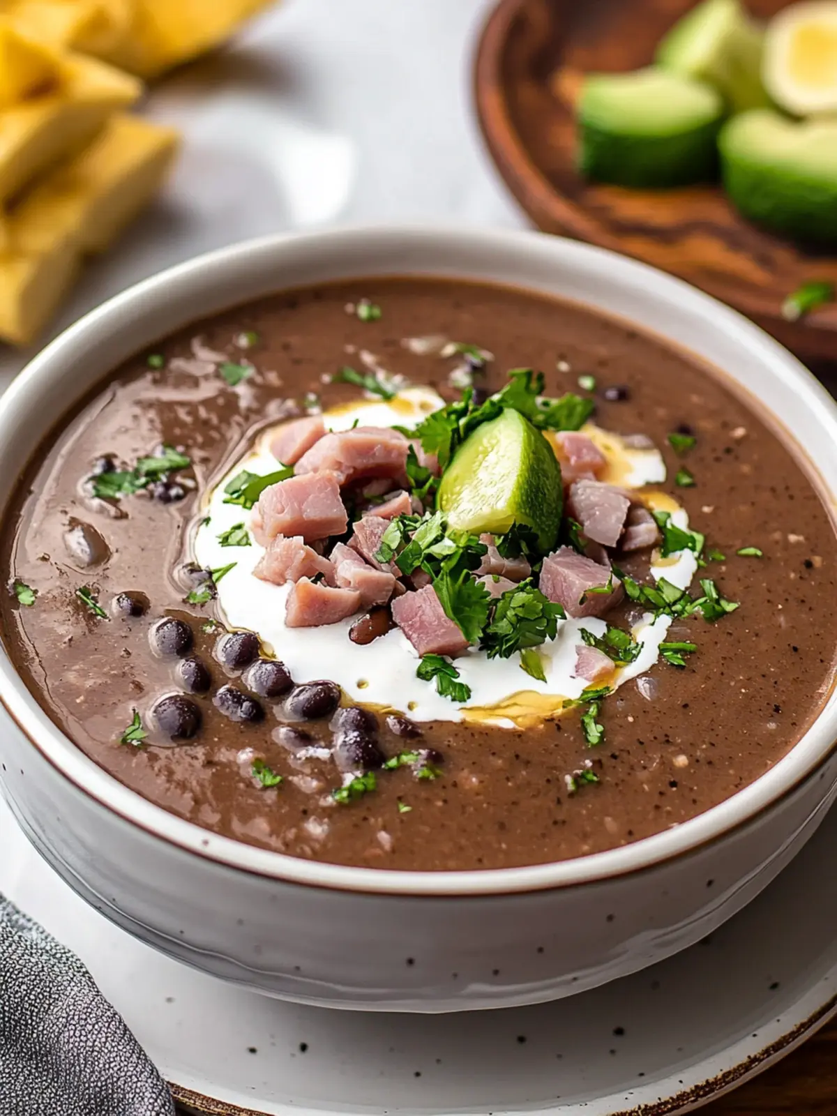 Black Bean Soup With Ham