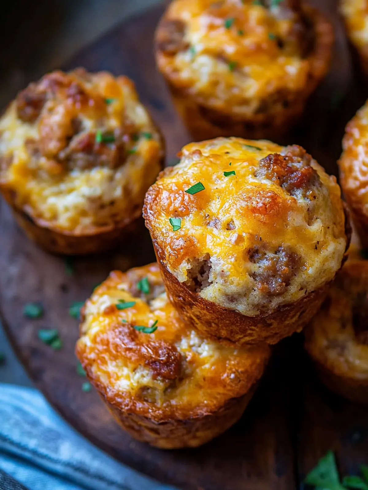 Cheesy Sausage Muffins
