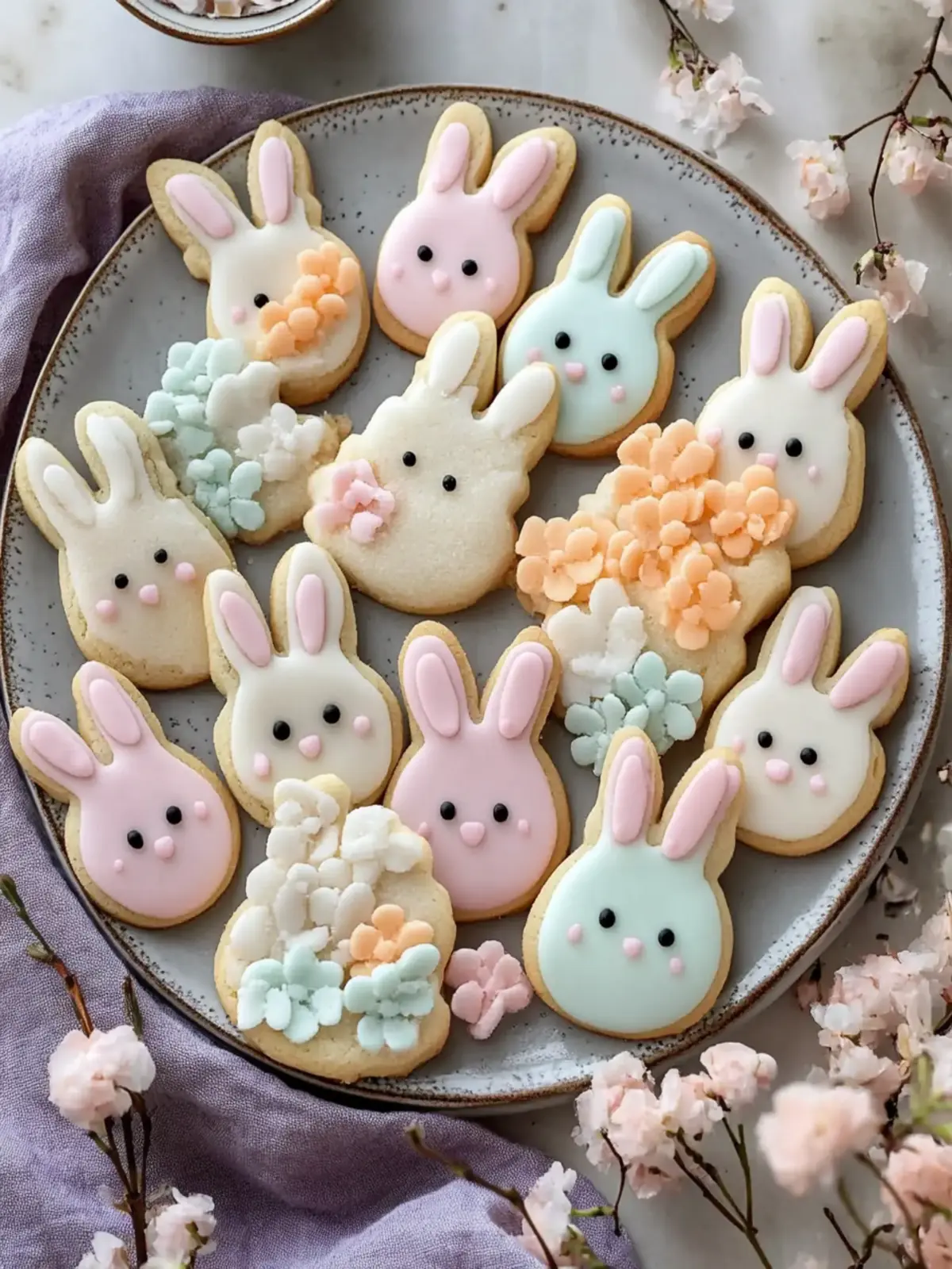Soft Buttercream Bunny Cookies
