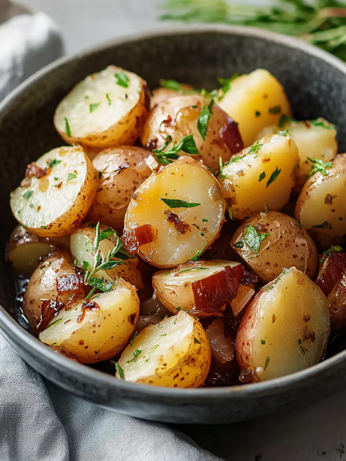 Slow Cooker Onion Butter Potatoes