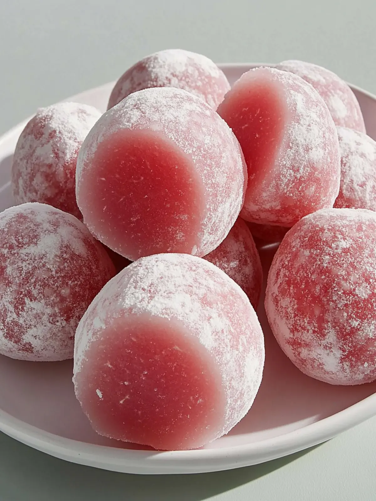 Watermelon Mochi