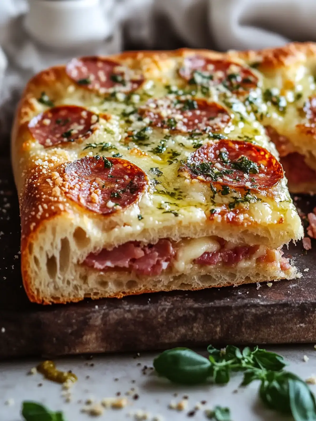 Mortadella Focaccia