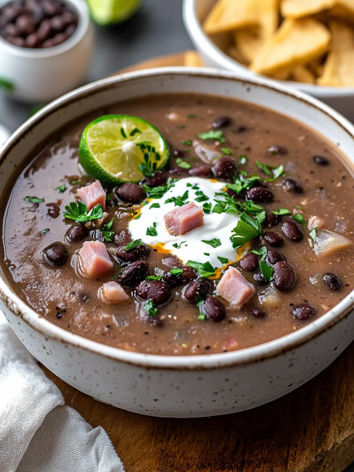 Black Bean Soup With Ham