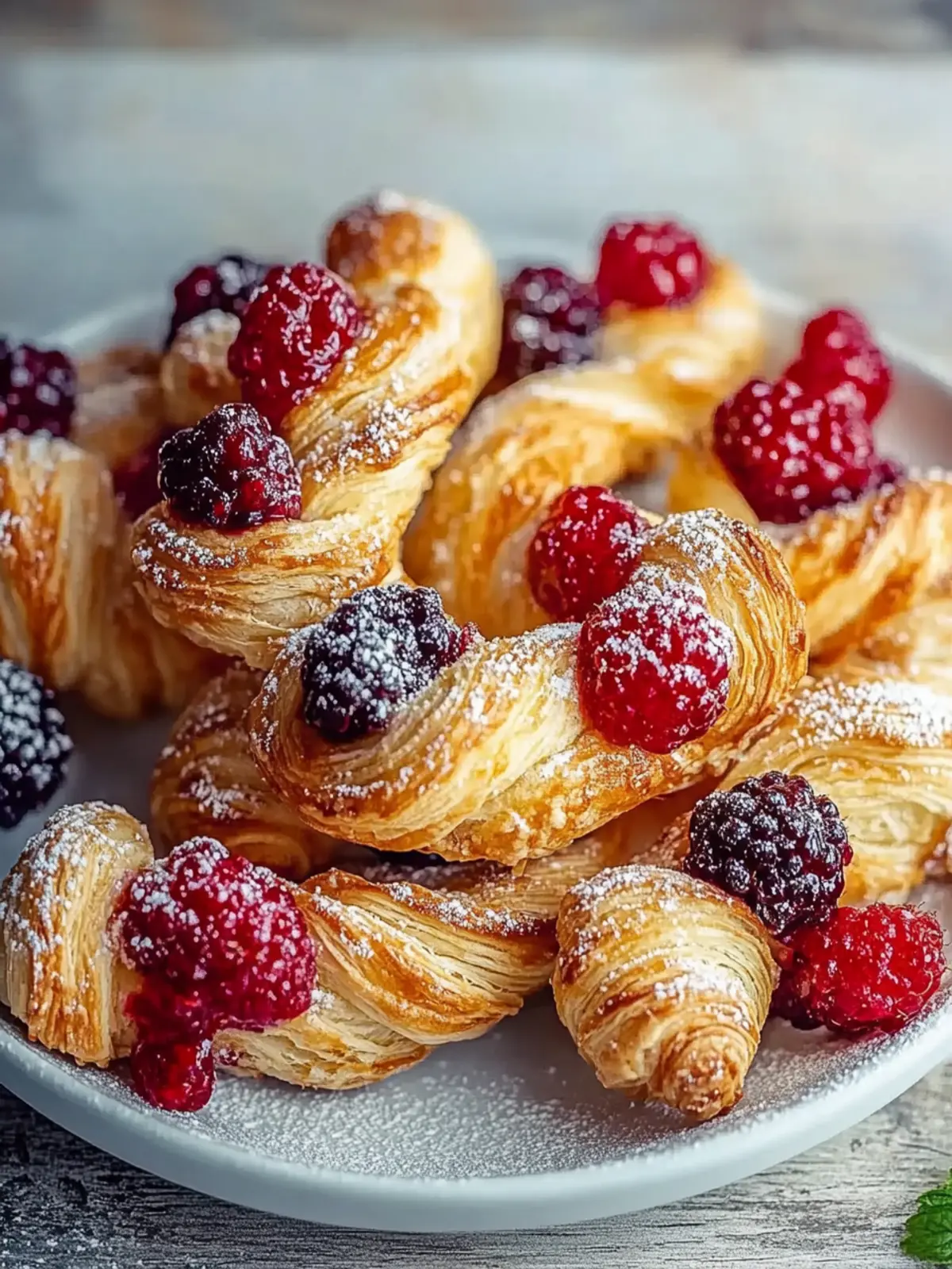 Berry Puff Twists