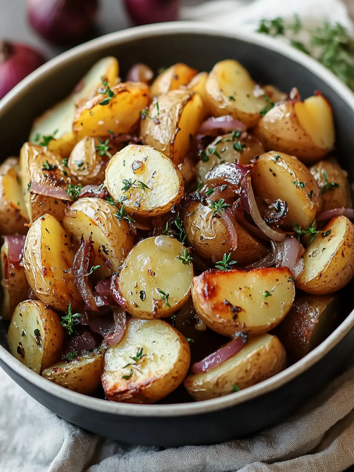 Slow Cooker Onion Butter Potatoes