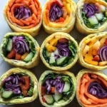 Rainbow Veggie Pinwheels
