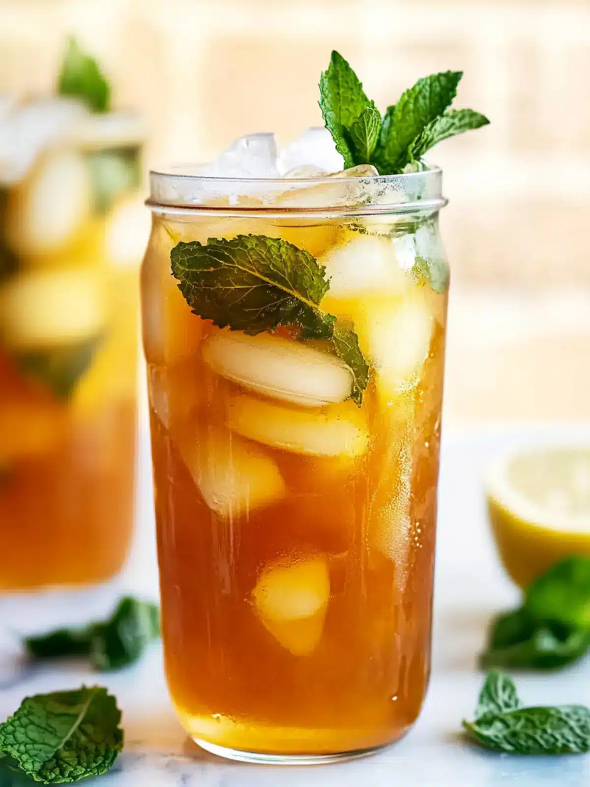 Honey Mint Green Iced Tea