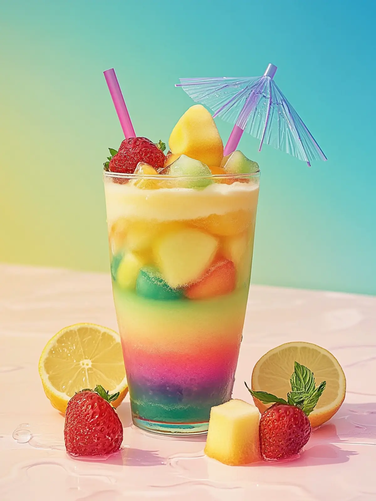 Rainbow Island Float