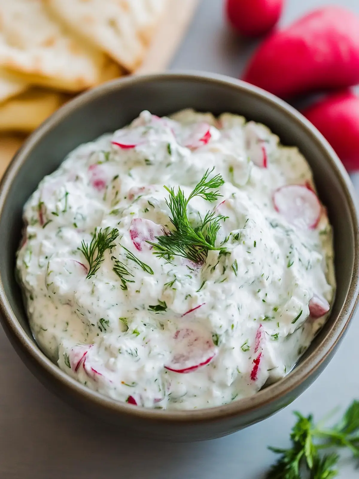 Healthy Radish Tzatziki Dip