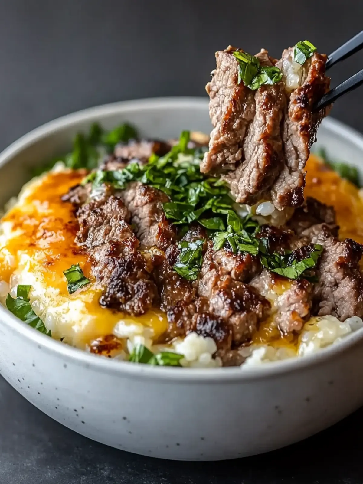 Beefy Garlic Butter Bowl