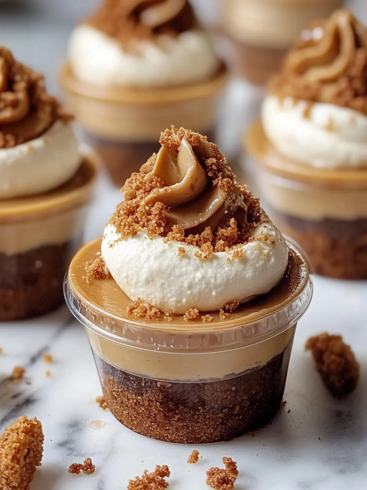 Cookie Butter Cheesecake Cups