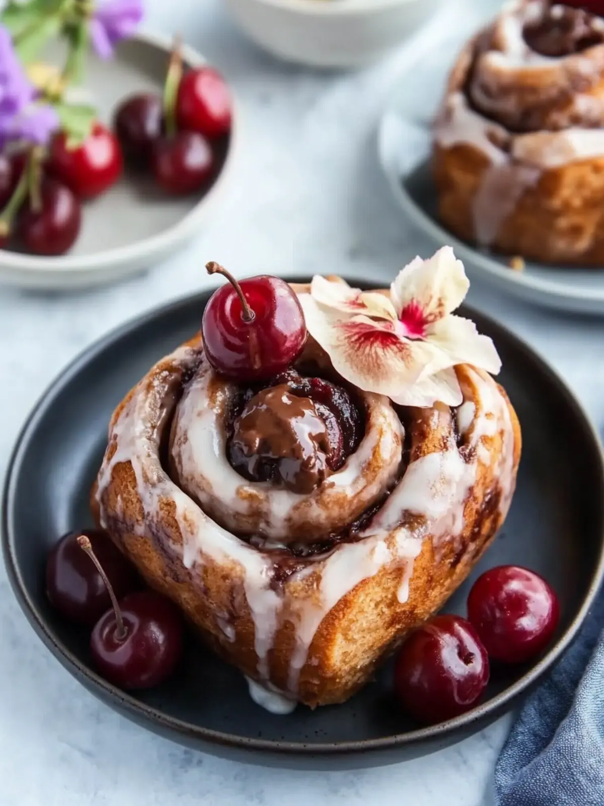 Cherry Chocolate Rolls