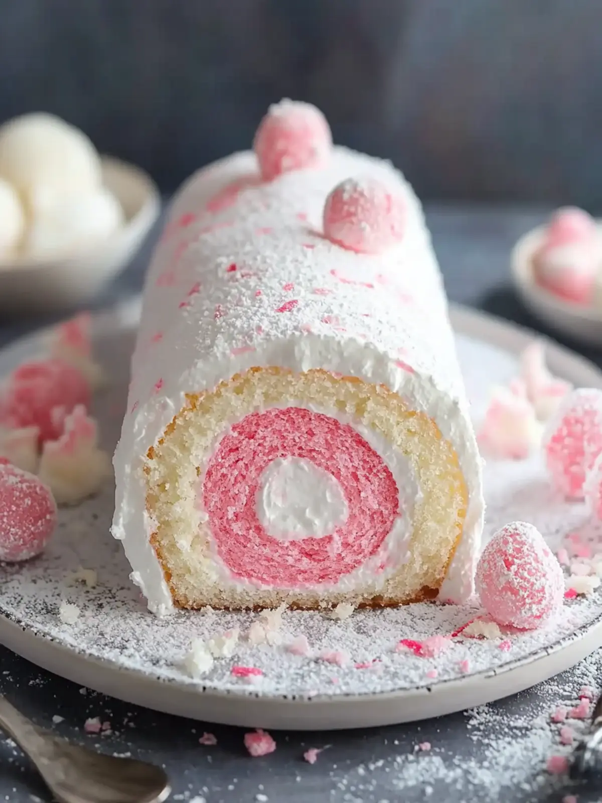 Japanese Cotton Candy Swiss Cake Roll