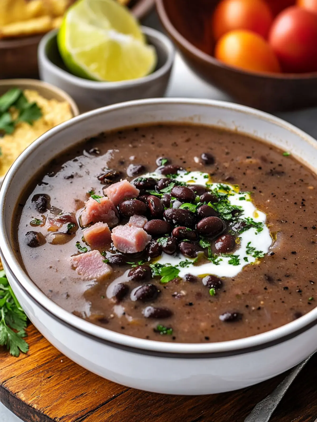 Black Bean Soup With Ham