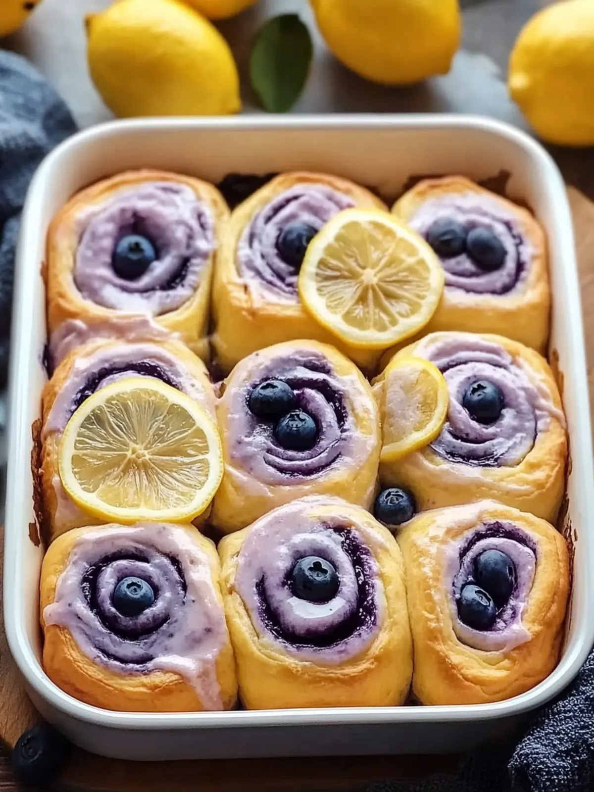 Lemon Blueberry Rolls