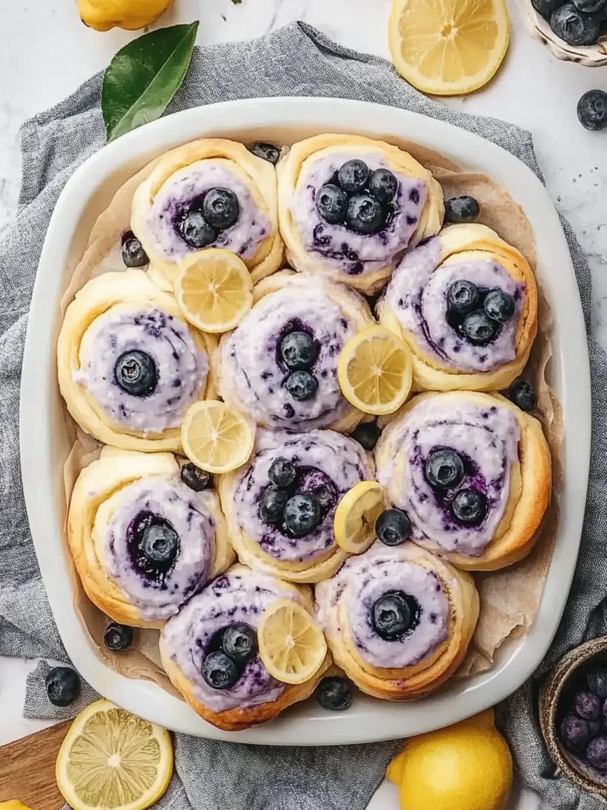Lemon Blueberry Rolls