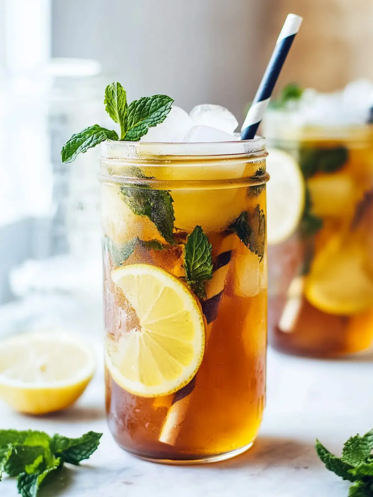 Honey Mint Green Iced Tea