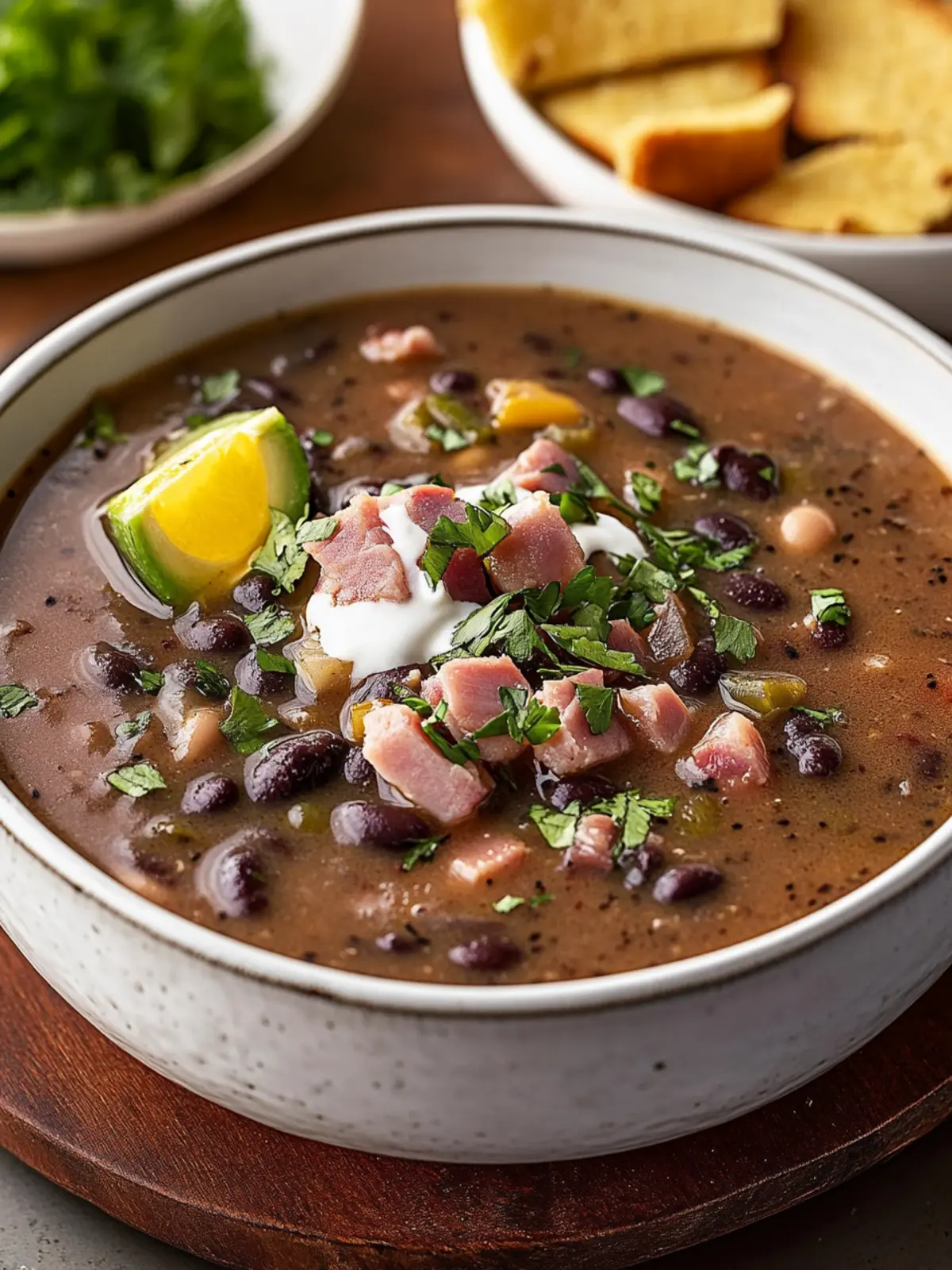 Black Bean Soup With Ham
