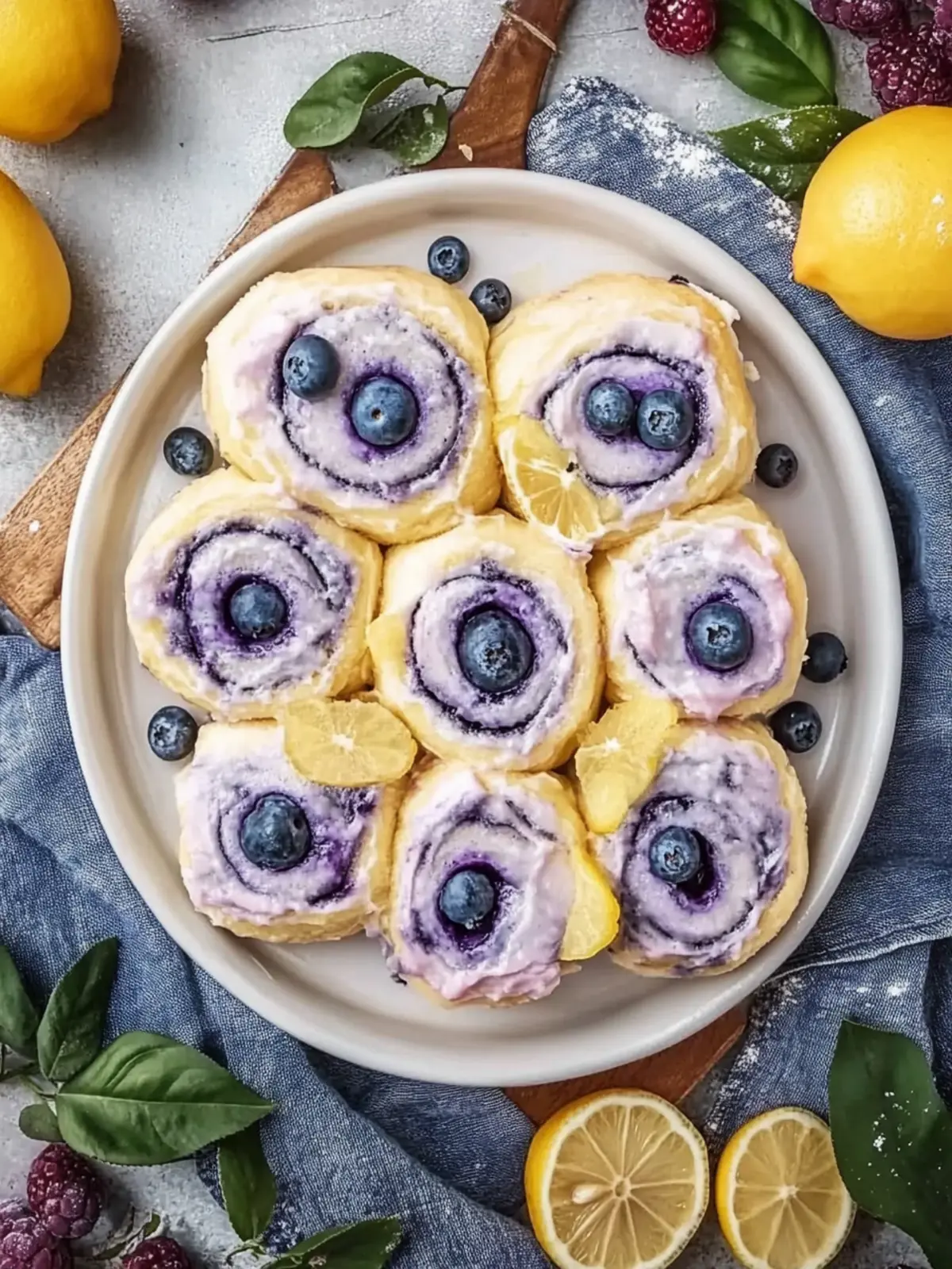 Lemon Blueberry Rolls