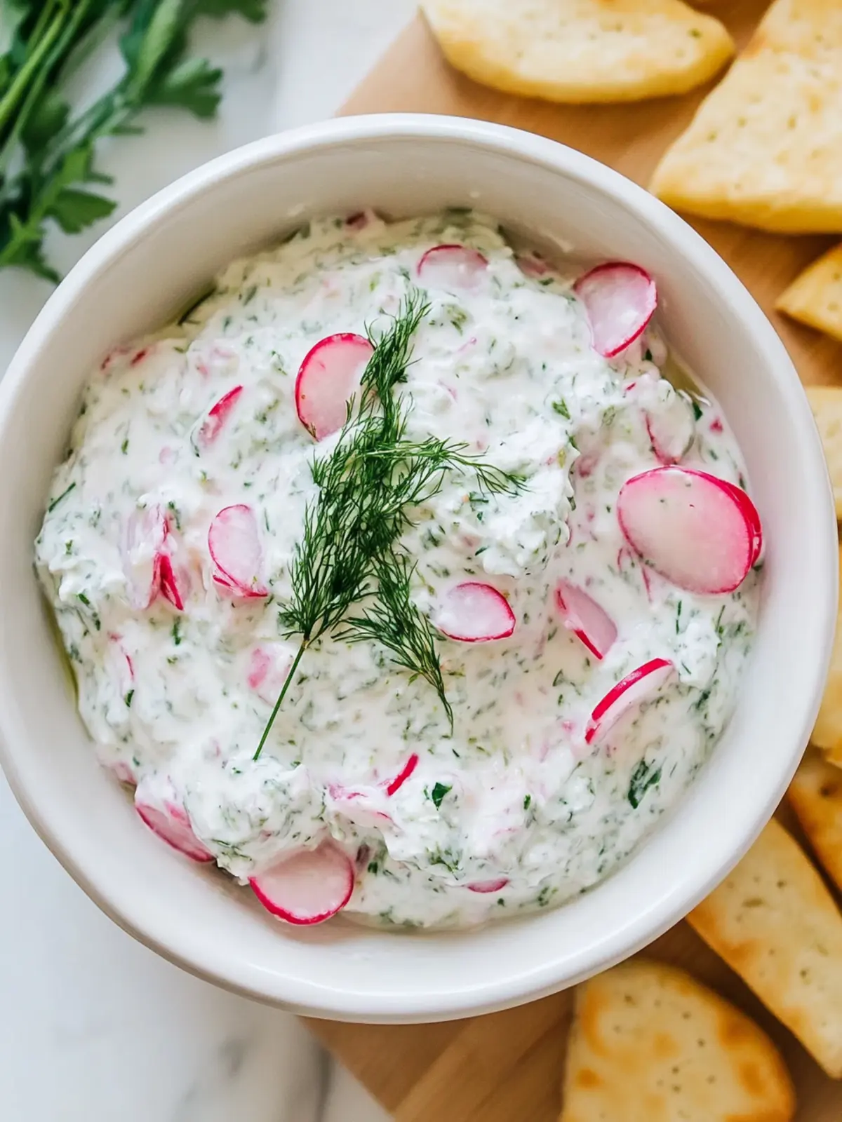 Healthy Radish Tzatziki Dip