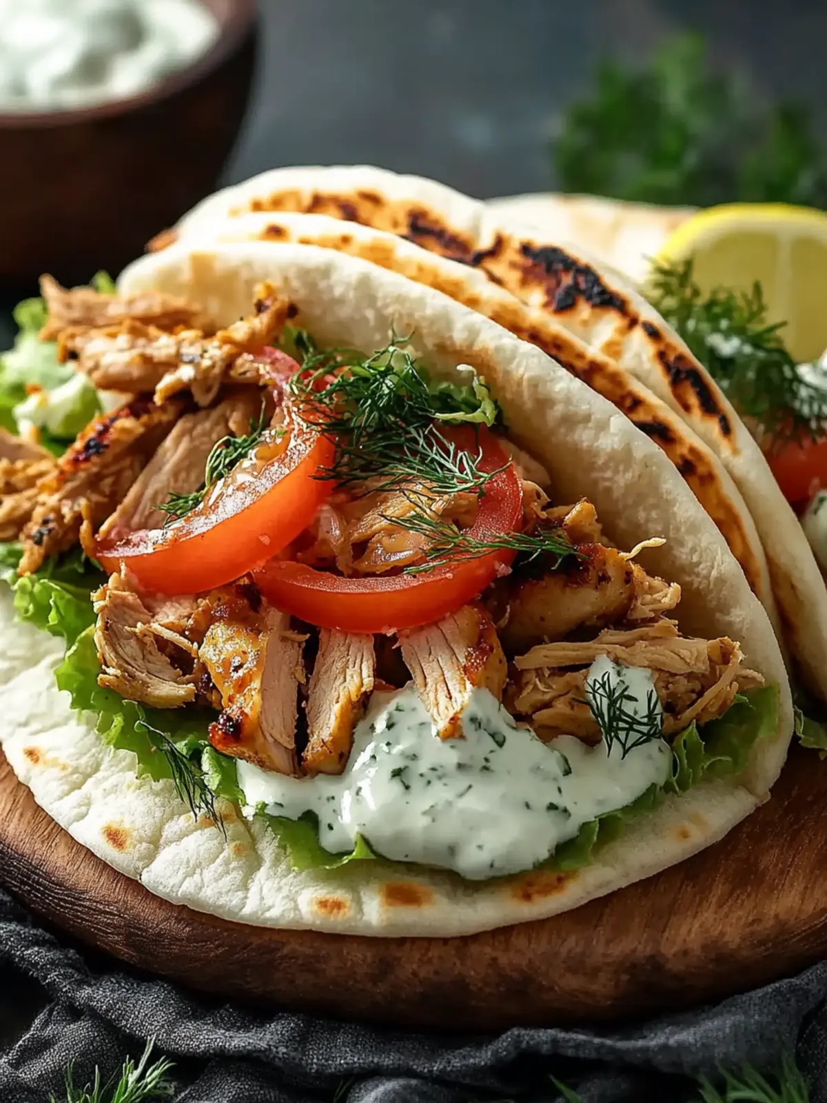 Slow Cooker Chicken Gyros