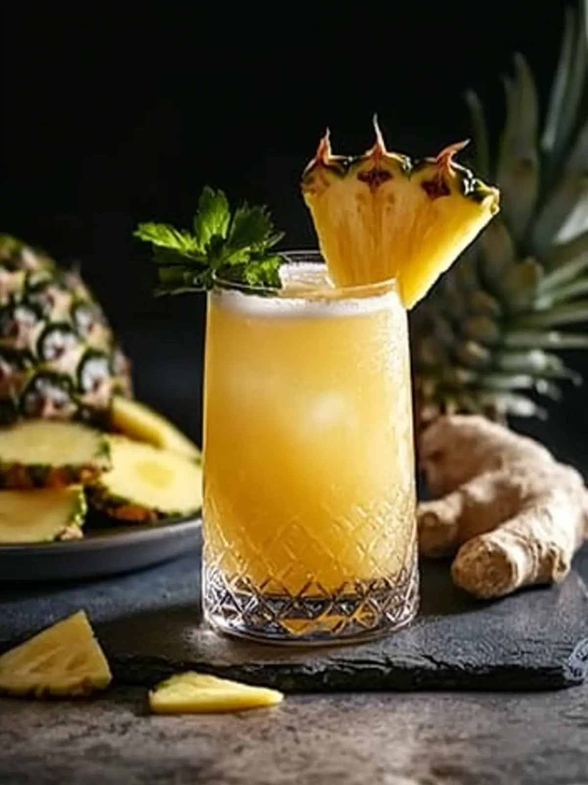 Pineapple Ginger Beer Mocktail