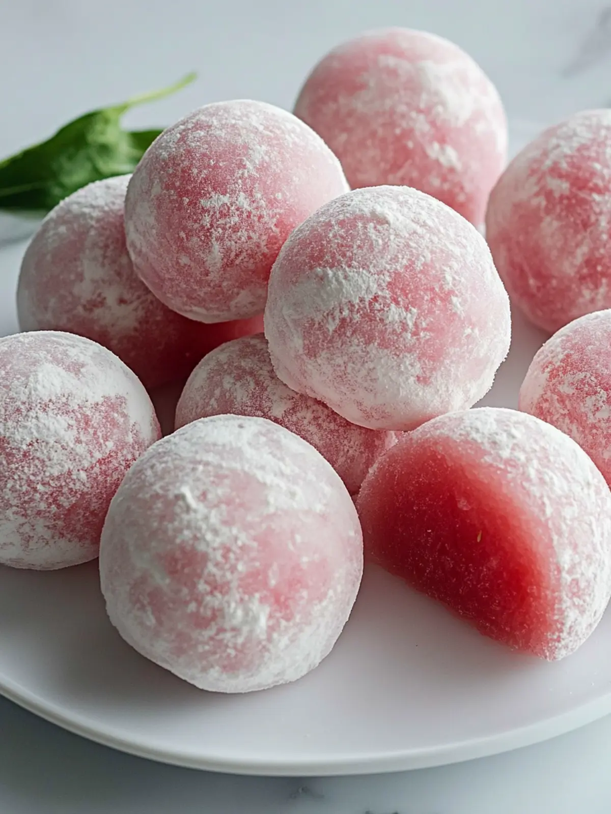 Watermelon Mochi