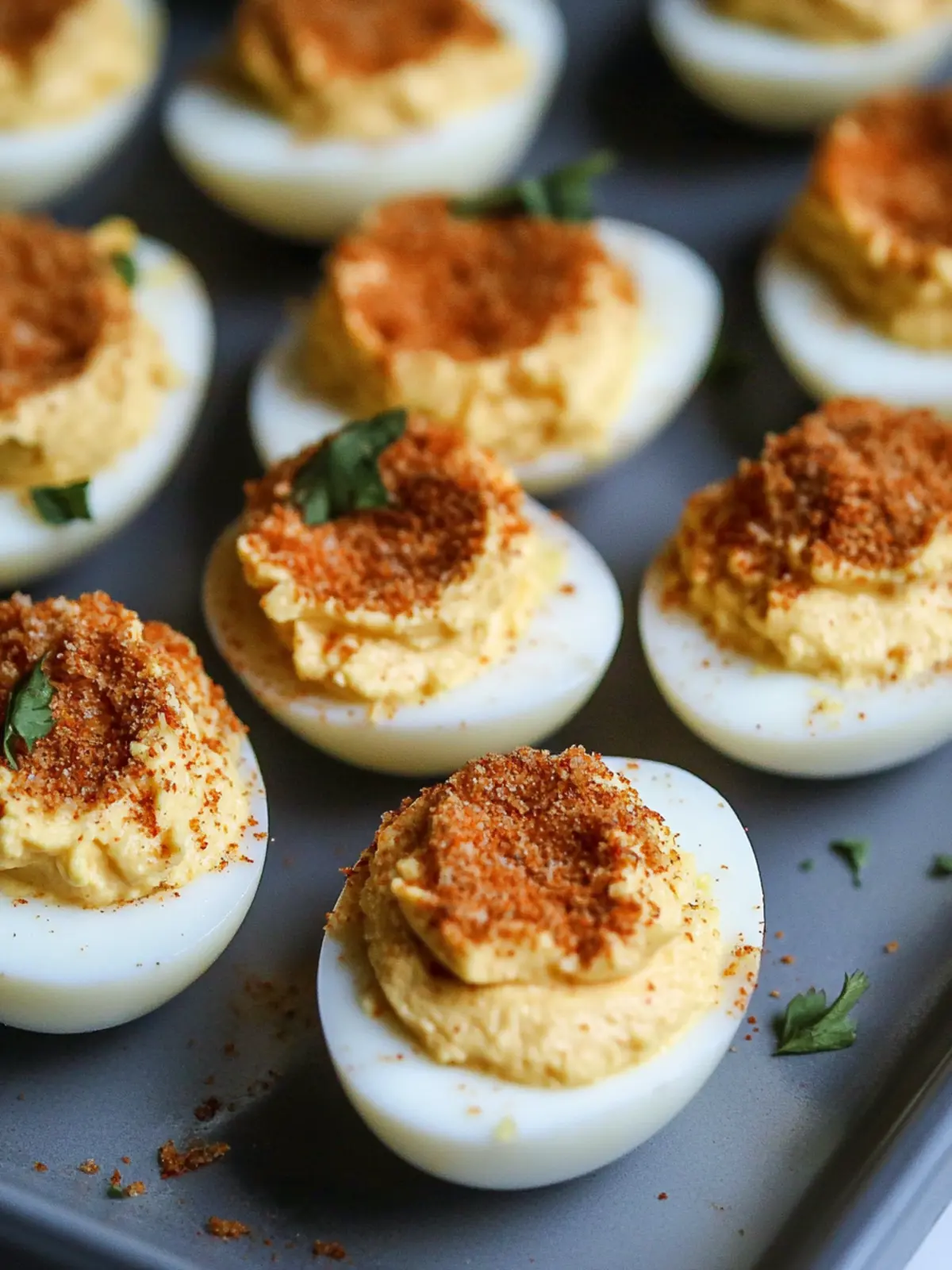 Cajun Style Fried Deviled Eggs