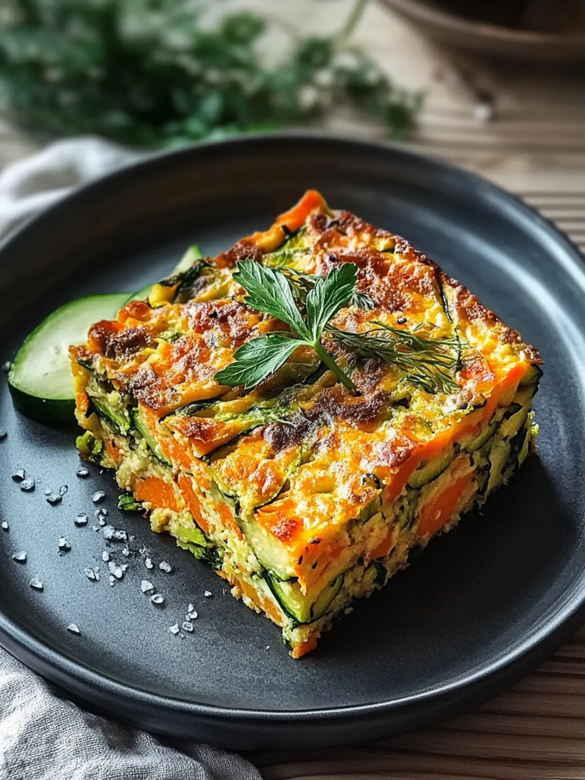 Zucchini and carrot slice