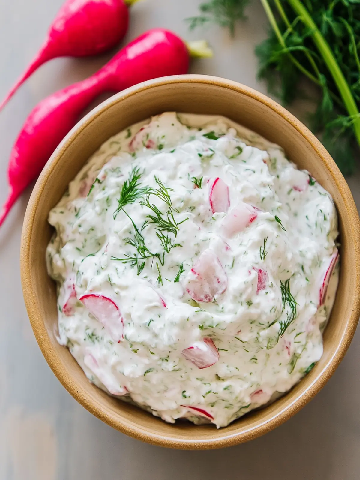 Healthy Radish Tzatziki Dip