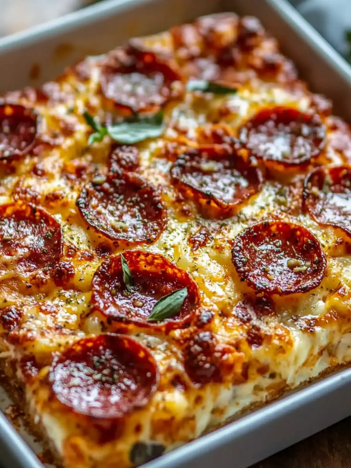 Pizza Cottage Cheese Bake