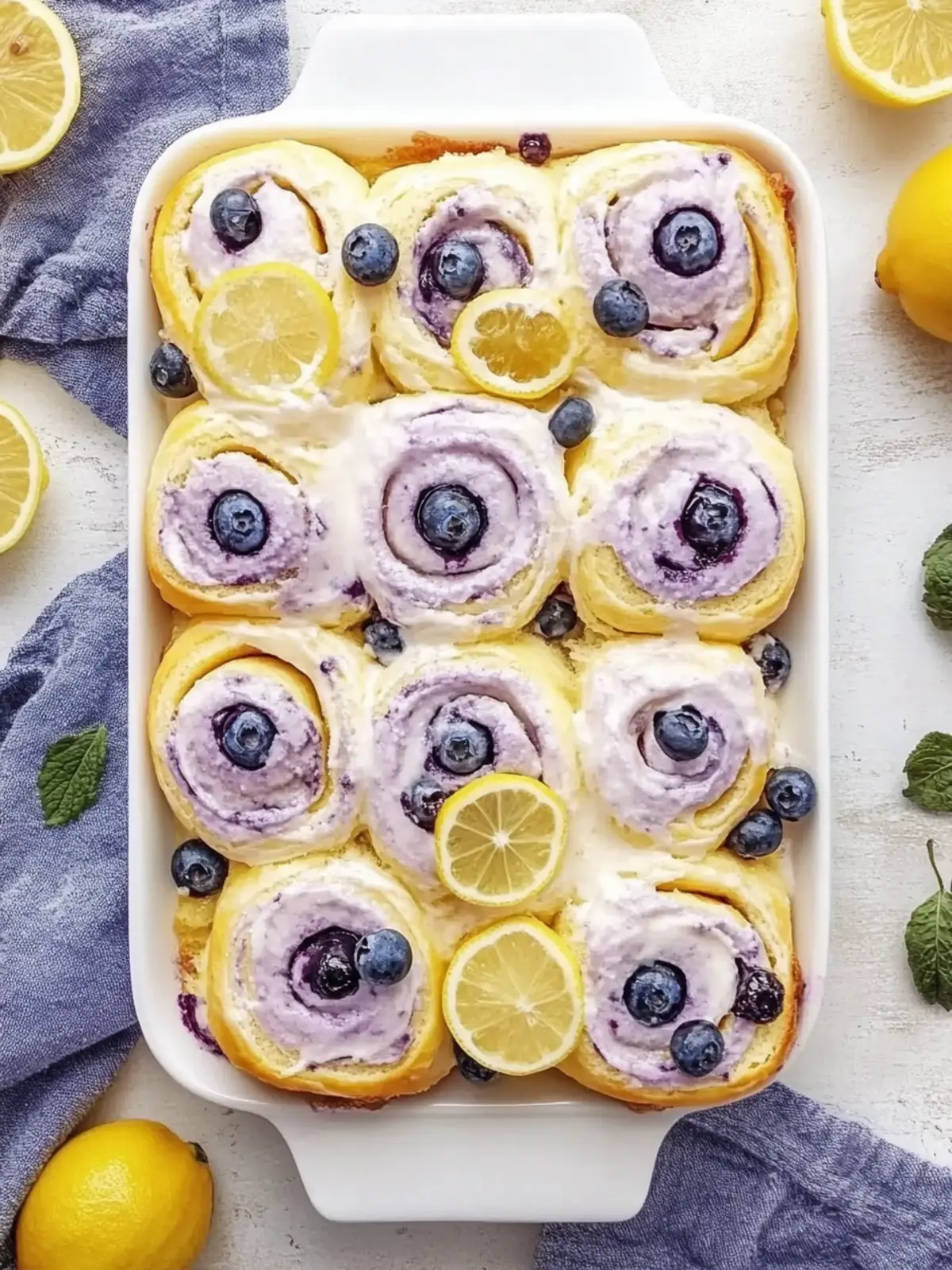 Lemon Blueberry Rolls
