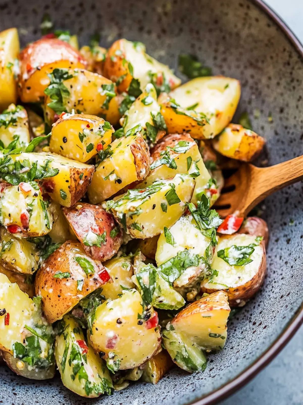 Irresistible Roasted Potato Salad with Creamy Pistachio Twist