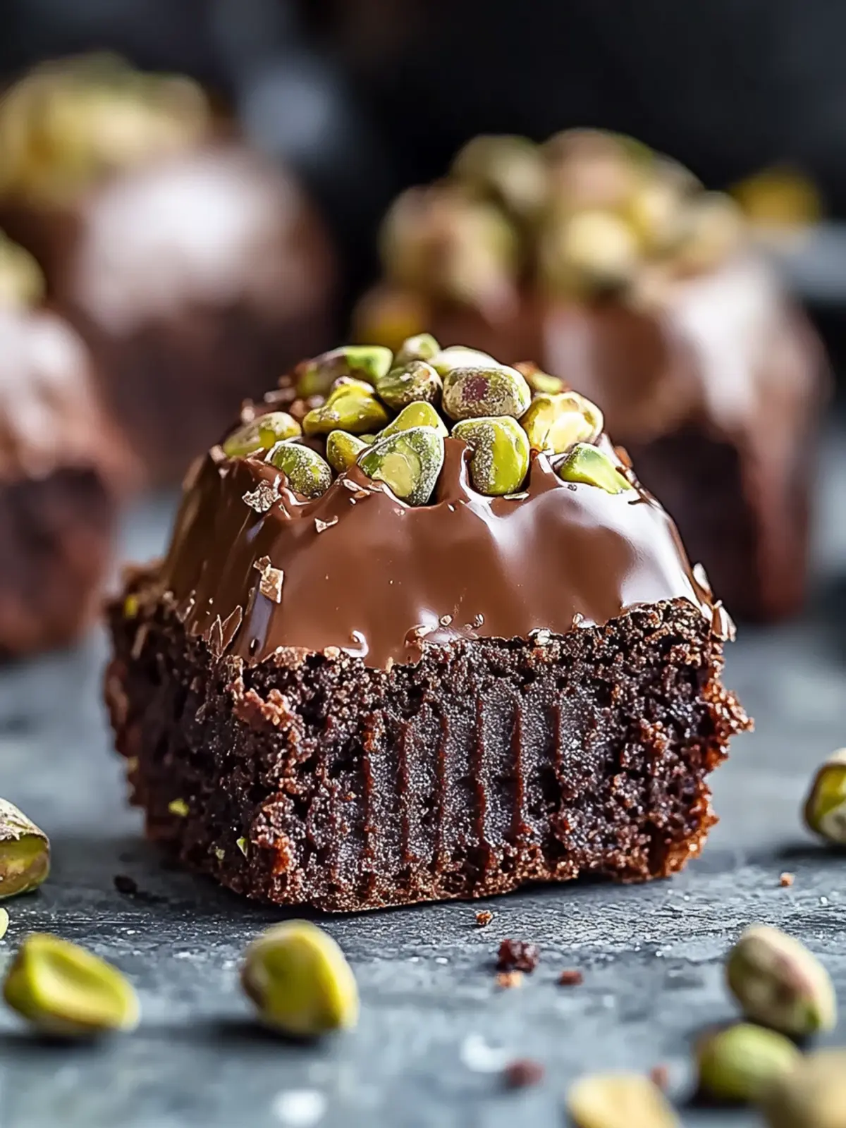 Pistachio Ferrero Rocher Brownies
