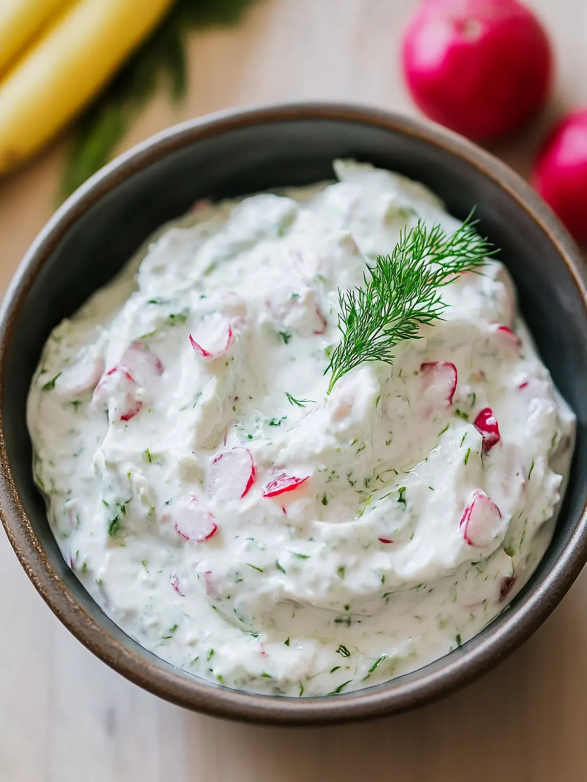 Healthy Radish Tzatziki Dip