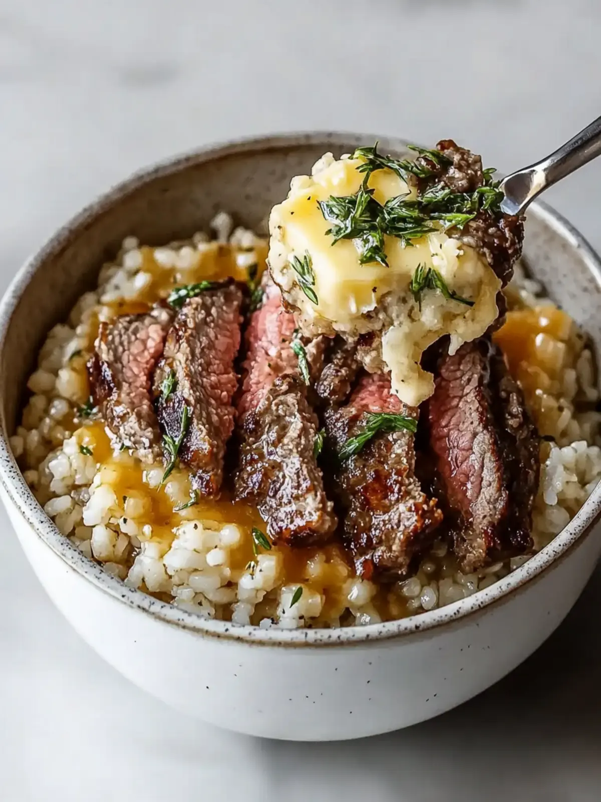 Beefy Garlic Butter Bowl