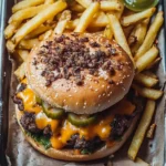 Hearty Smash Burger Fries