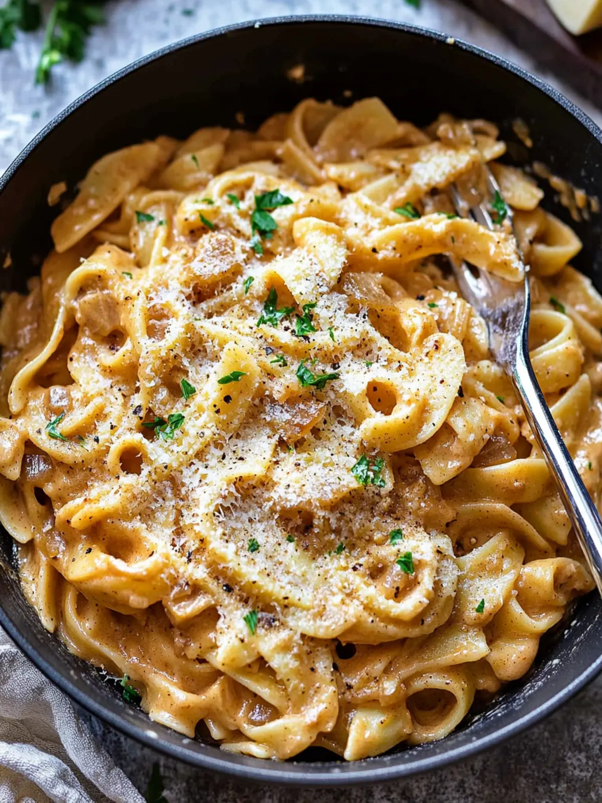 One Pot French Onion Pasta