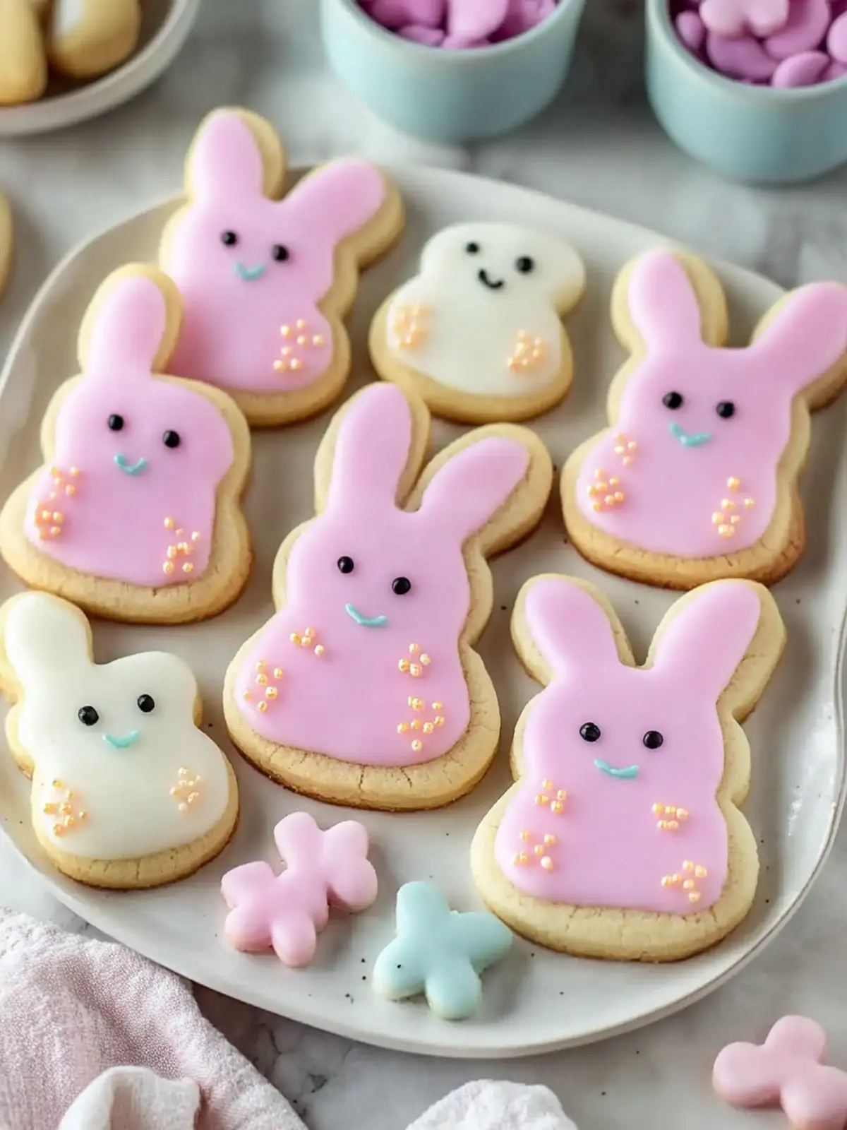 Soft Buttercream Bunny Cookies