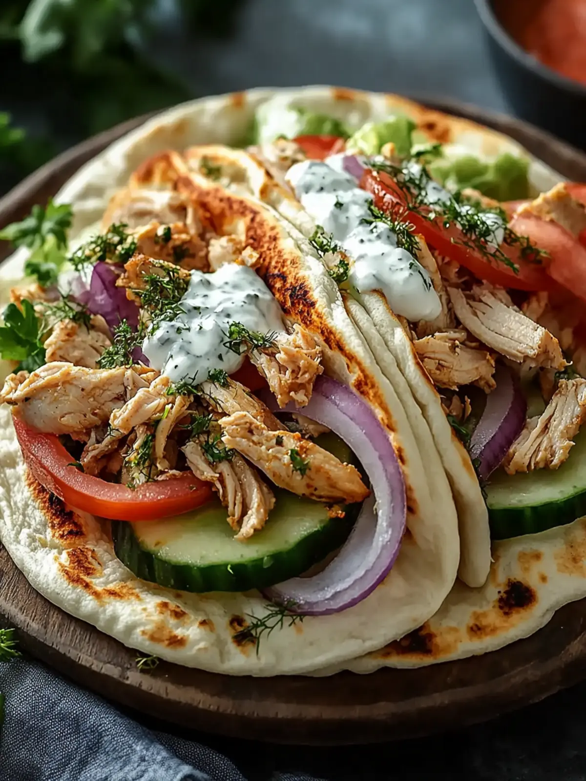 Slow Cooker Chicken Gyros