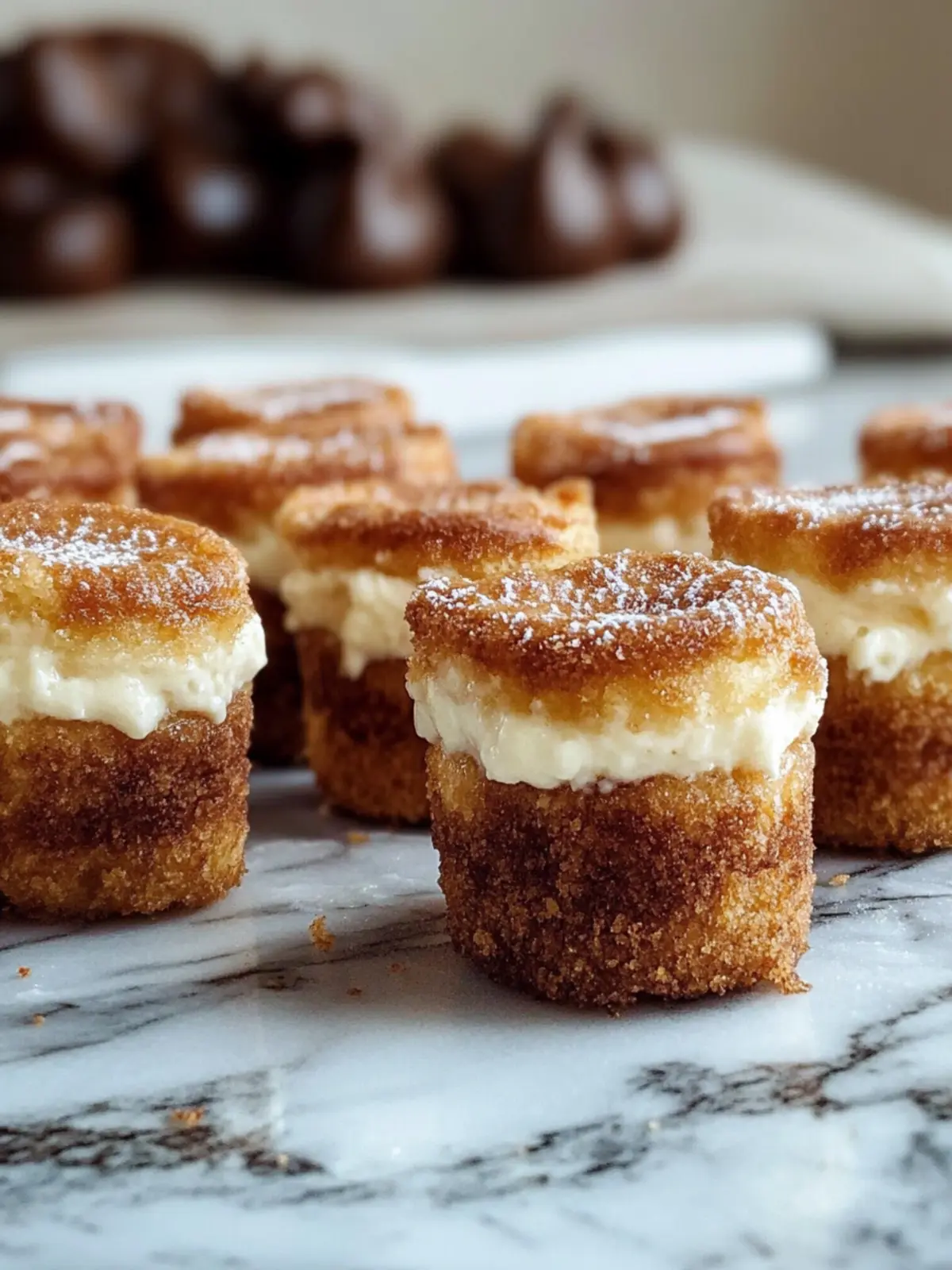 Churro Cheesecake Bites
